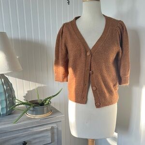Abercrombie & Fitch Rust Cardigan Sweater